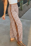 Chestnut Charm Plaid Jogger Pants | Pre-Order