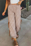 Chestnut Charm Plaid Jogger Pants | Pre-Order