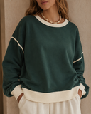 Chic Duo Contrast Pullover Skort Set | 4 Color Options