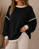 Chic Duo Contrast Pullover Skort Set | 4 Color Options