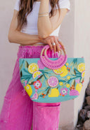 Citrus Blueberry Infusion Mini Tote-Purses & Bags-Krush Kandy, Women's Online Fashion Boutique Located in Phoenix, Arizona (Scottsdale Area)