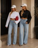 City Breeze Oversized Crop Shirt