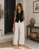 City Muse Button Front Vest