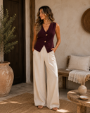 City Muse Button Front Sweater Vest