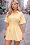 Yellow Babydoll Blouse