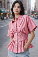 Yellow Babydoll Blouse