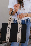 Cheers (Tote Bag) Shoulder Bag With Wallet Set-Purses & Bags-Rae Collective, Women's Online Fashion Boutique Located in Phoenix, Arizona (Scottsdale Area)