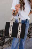 Cheers (Tote Bag) Shoulder Bag With Wallet Set-Purses & Bags-Rae Collective, Women's Online Fashion Boutique Located in Phoenix, Arizona (Scottsdale Area)