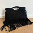 Cleo Suede Fringe Bag
