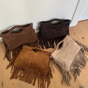 Cleo Suede Fringe Bag