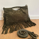 Cleo Suede Fringe Bag