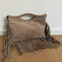 Cleo Suede Fringe Bag