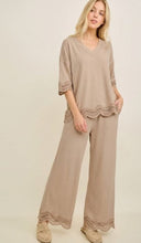 Coastal Ease Wave Hem Pants