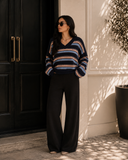 Coastal Breeze Striped Knit Sweater