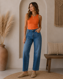 Comet Low Slung Baggy Straight Jeans - Dark