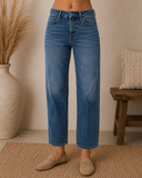 Comet Low Slung Baggy Straight Jeans - Dark