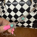 Turquoise Trails Concho Bag Chain Charm