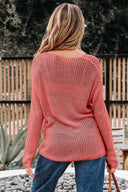 Simple Times Crochet Hollow-Out Top
