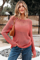 Simple Times Crochet Hollow-Out Top