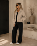 Cozy Terrain Textured Zip Jacket
