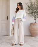 Cozy Kandy Stripe Sleeve Sweater