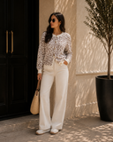Cozy Khaki Leopard Button Cardigan