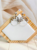 Silver Willow Charm Hoop Earrings S.No 16