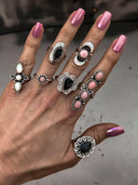 Lunar Crescent Sterling Silver Ring-Crawler Rings-Rae Collective, Women's Online Fashion Boutique Located in Phoenix, Arizona (Scottsdale Area)