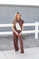 Ultimate Luxe Stretchy Tee & Pant Set-2 Piece Outfit Sets-Rae Collective, Women's Online Fashion Boutique Located in Phoenix, Arizona (Scottsdale Area)