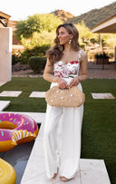 Pearl Detail Straw Clutch-handbags-Krush Kandy, Women's Online Fashion Boutique Located in Phoenix, Arizona (Scottsdale Area)