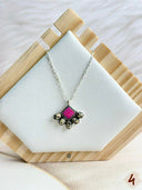 Dalmation Jasper & Mimosa Opal Mixed Bag Cluster Chain Necklace