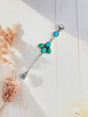 Turquoise Bloom Drop Pendant S.No 9