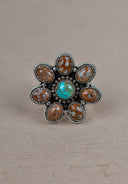 Bambi With Turquoise Ring-Cluster Rings-Rae Collective, Women's Online Fashion Boutique Located in Phoenix, Arizona (Scottsdale Area)