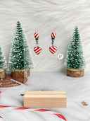 Holly Jolly Red & White Christmas Earrings-Earrings-Krush Kandy, Women's Online Fashion Boutique Located in Phoenix, Arizona (Scottsdale Area)