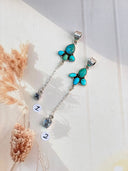 Turquoise Blossom Drop Pendant S.No 8