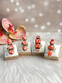 Desert Coral Dahlia Mixed Bag Crawler Rings
