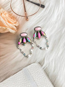 Days of Spring Collection Cotton Candy and Pink Conch Studs
