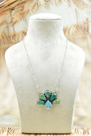 Into The Wild Spade Stone Cluster Necklaces-Necklaces-Krush Kandy, Women's Online Fashion Boutique Located in Phoenix, Arizona (Scottsdale Area)