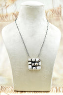 Kandy Bar Stone Cluster Necklaces-Necklaces-Krush Kandy, Women's Online Fashion Boutique Located in Phoenix, Arizona (Scottsdale Area)