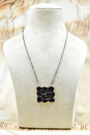 Kandy Bar Stone Cluster Necklaces-Necklaces-Krush Kandy, Women's Online Fashion Boutique Located in Phoenix, Arizona (Scottsdale Area)