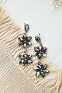 Serenity's Cluster Stone Drop Earrings-Earrings-Krush Kandy, Women's Online Fashion Boutique Located in Phoenix, Arizona (Scottsdale Area)