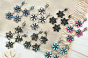 Serenity's Cluster Stone Drop Earrings-Earrings-Krush Kandy, Women's Online Fashion Boutique Located in Phoenix, Arizona (Scottsdale Area)