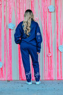 Navy Bow Sweatshirt-Rae Collective, Women's Online Fashion Boutique Located in Phoenix, Arizona (Scottsdale Area)