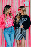 Little Flirty Extra Dirty Black Sweatshirt-Rae Collective, Women's Online Fashion Boutique Located in Phoenix, Arizona (Scottsdale Area)