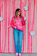 Little Flirty Extra Dirty Pink Sweatshirt-Rae Collective, Women's Online Fashion Boutique Located in Phoenix, Arizona (Scottsdale Area)