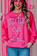 Little Flirty Extra Dirty Pink Sweatshirt-Rae Collective, Women's Online Fashion Boutique Located in Phoenix, Arizona (Scottsdale Area)