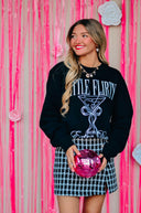Little Flirty Extra Dirty Black Sweatshirt-Rae Collective, Women's Online Fashion Boutique Located in Phoenix, Arizona (Scottsdale Area)