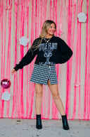 Little Flirty Extra Dirty Black Sweatshirt-Rae Collective, Women's Online Fashion Boutique Located in Phoenix, Arizona (Scottsdale Area)