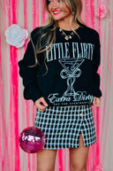 Little Flirty Extra Dirty Black Sweatshirt-Rae Collective, Women's Online Fashion Boutique Located in Phoenix, Arizona (Scottsdale Area)