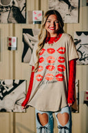 Always Kiss Me Goodnight Scoop Tee-Rae Collective, Women's Online Fashion Boutique Located in Phoenix, Arizona (Scottsdale Area)